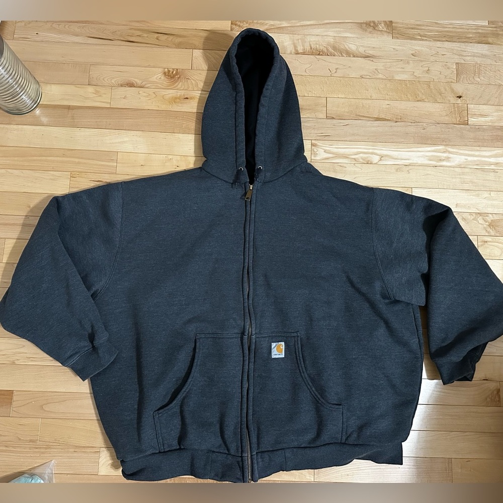 Carhartt Dark Gray thermal lined zip up 3XL